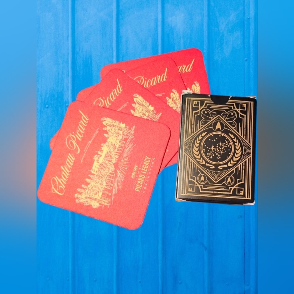 Star Trek Chateau Picard The Picard Legacy Collection Card Deck And Coasters New